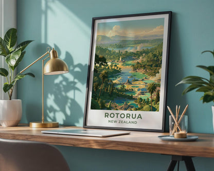 Rotorua Poster - WanderWall