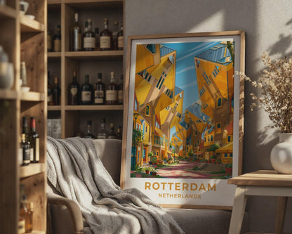 Rotterdam Netherlands Travel Poster - WanderWall