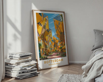 Rotterdam Netherlands Travel Poster - WanderWall