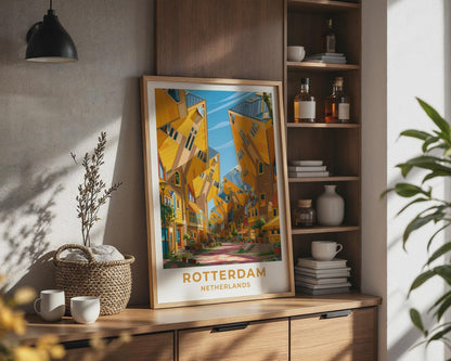 Rotterdam Netherlands Travel Poster - WanderWall