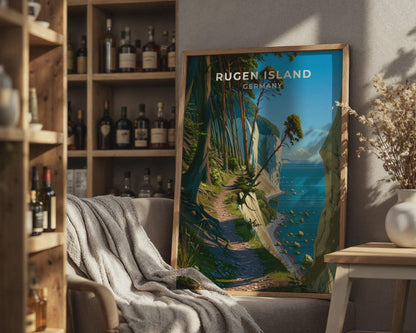 Rugen Island Germany Travel Poster - WanderWall
