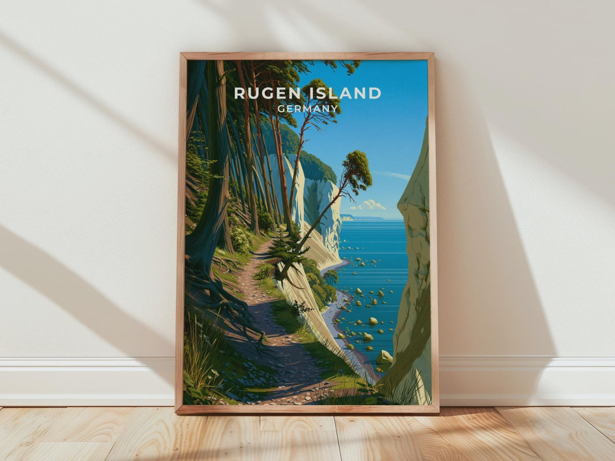 Rugen Island Germany Travel Poster - WanderWall