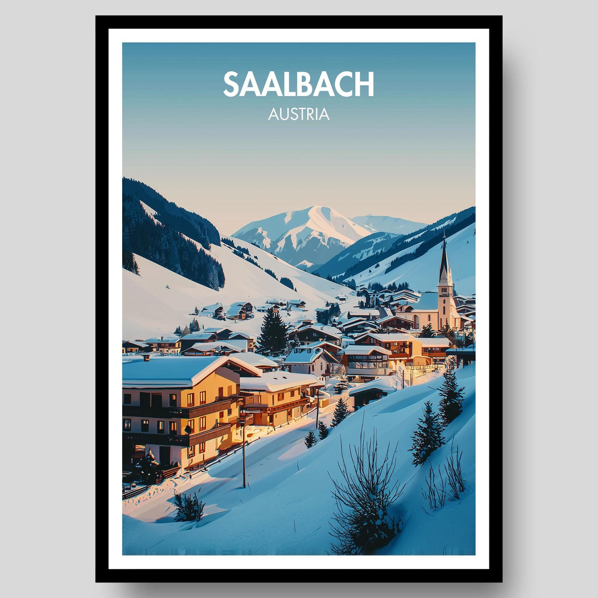 Saalbach Poster - WanderWall
