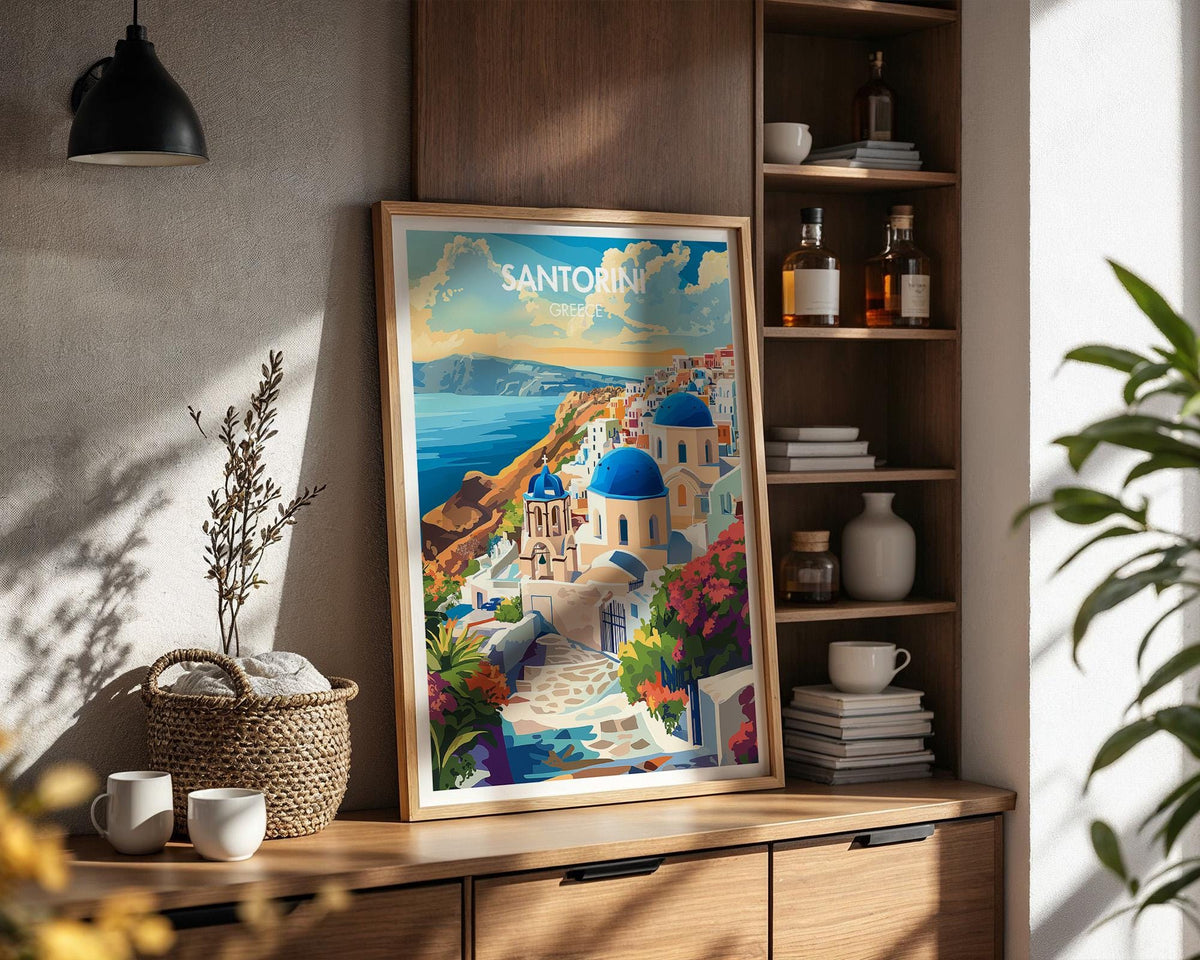Santorini Poster - WanderWall