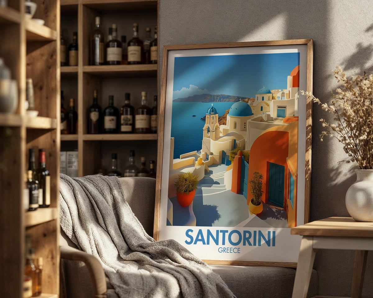 Santorini Poster - WanderWall