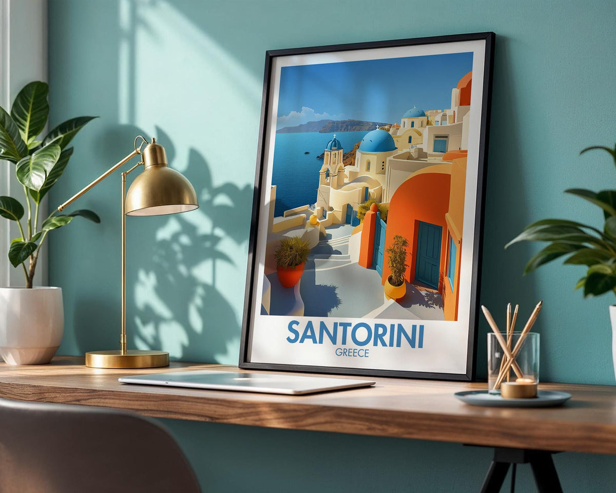 Santorini Poster - WanderWall