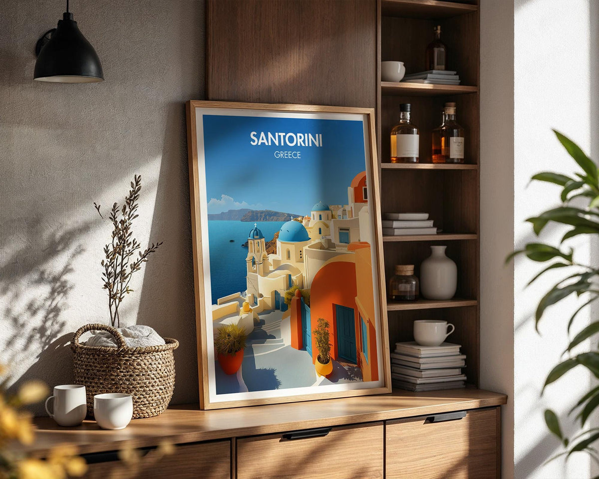 Santorini Poster - WanderWall