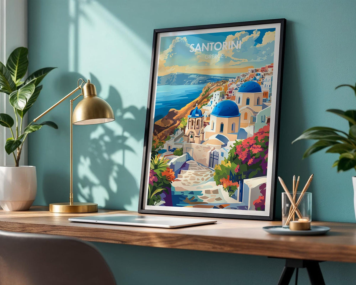 Santorini Poster - WanderWall
