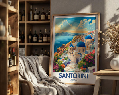 Santorini Poster - WanderWall