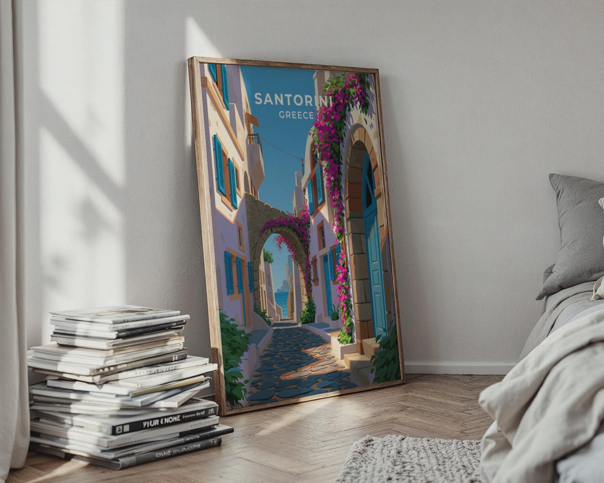 Santorini Poster - WanderWall