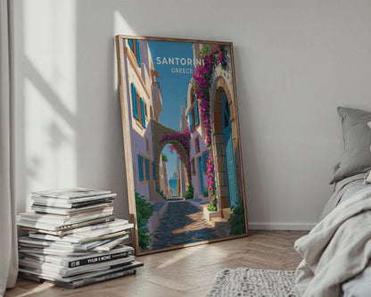 Santorini Poster - WanderWall
