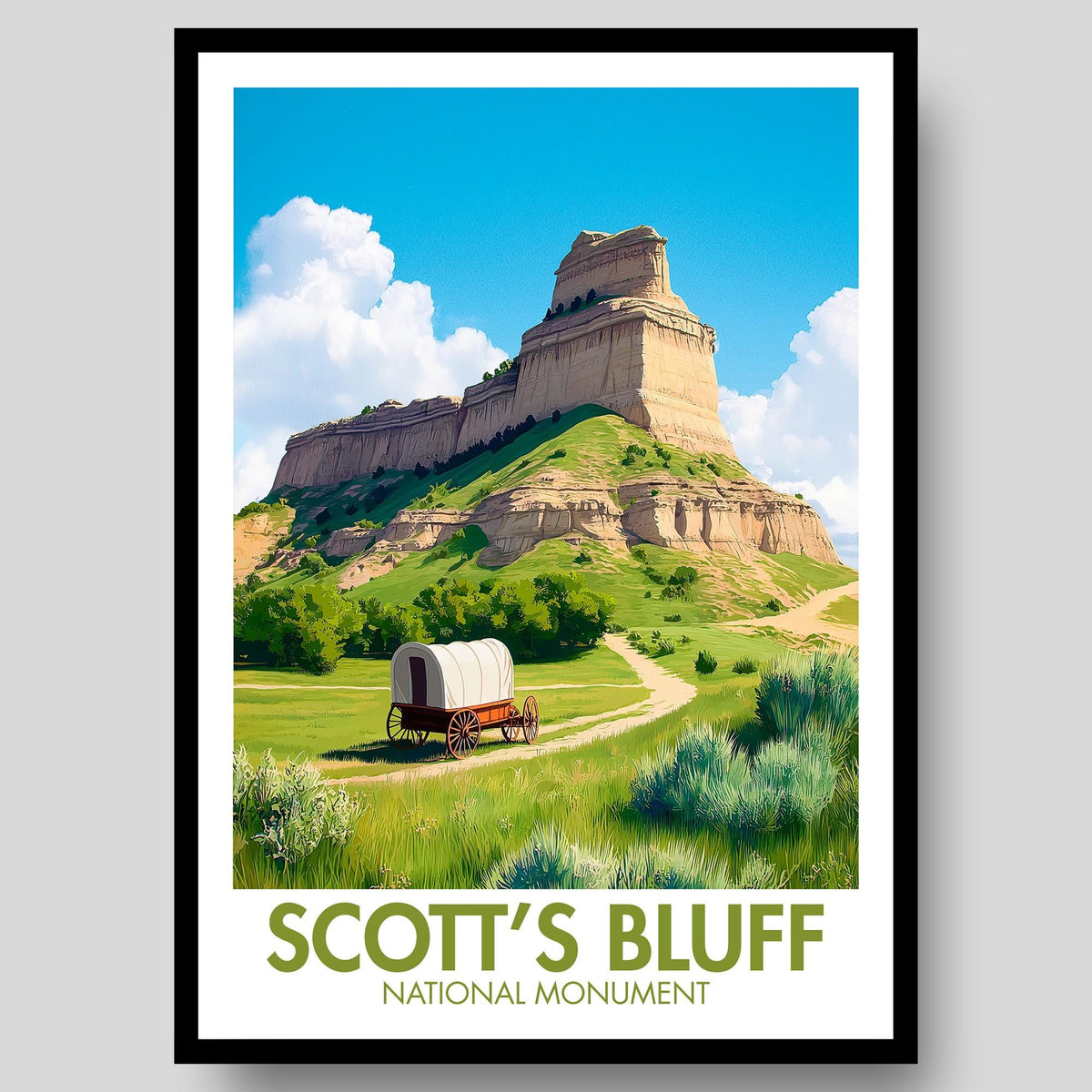 Scott's Bluff National Monument Poster - WanderWall