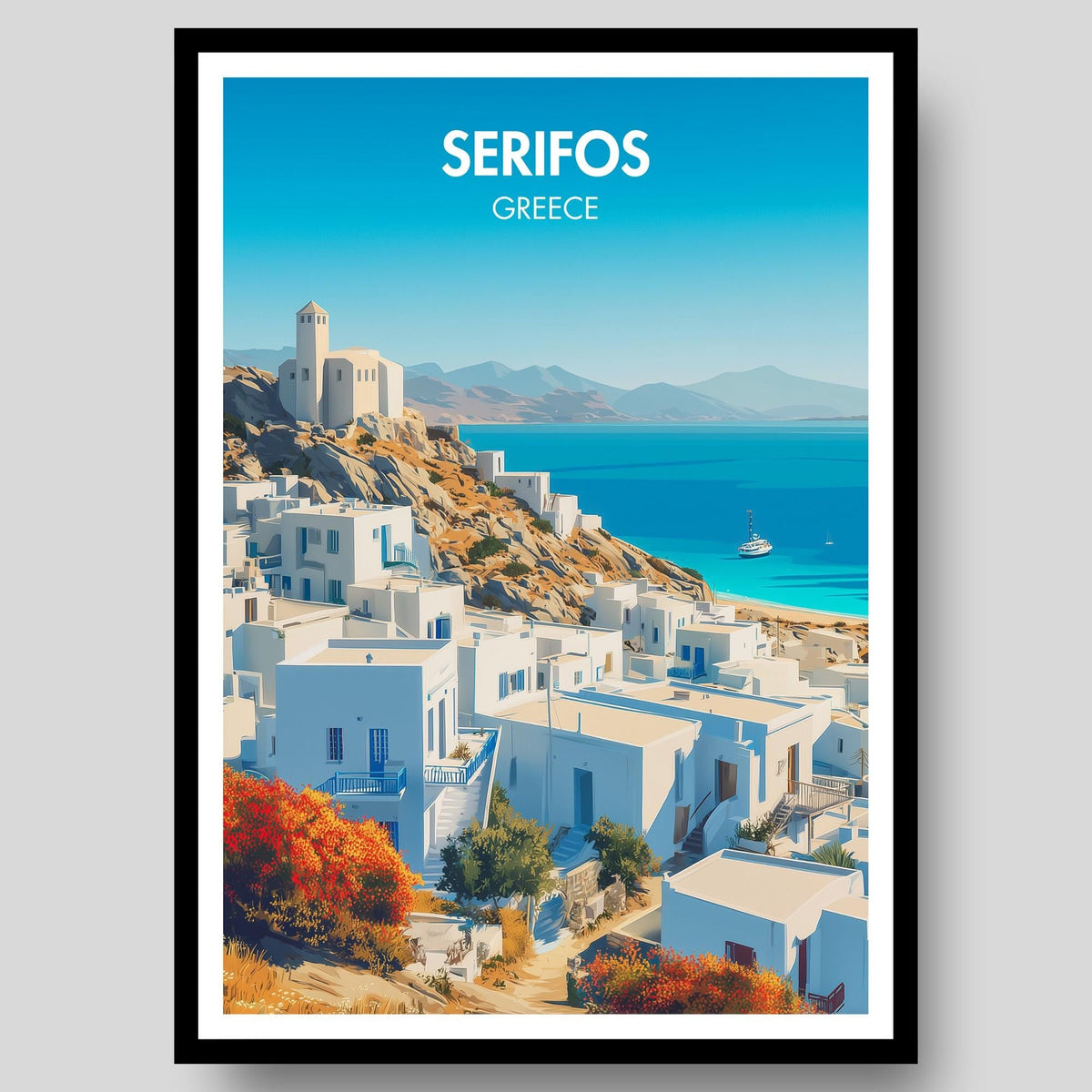 Serifos Poster - WanderWall
