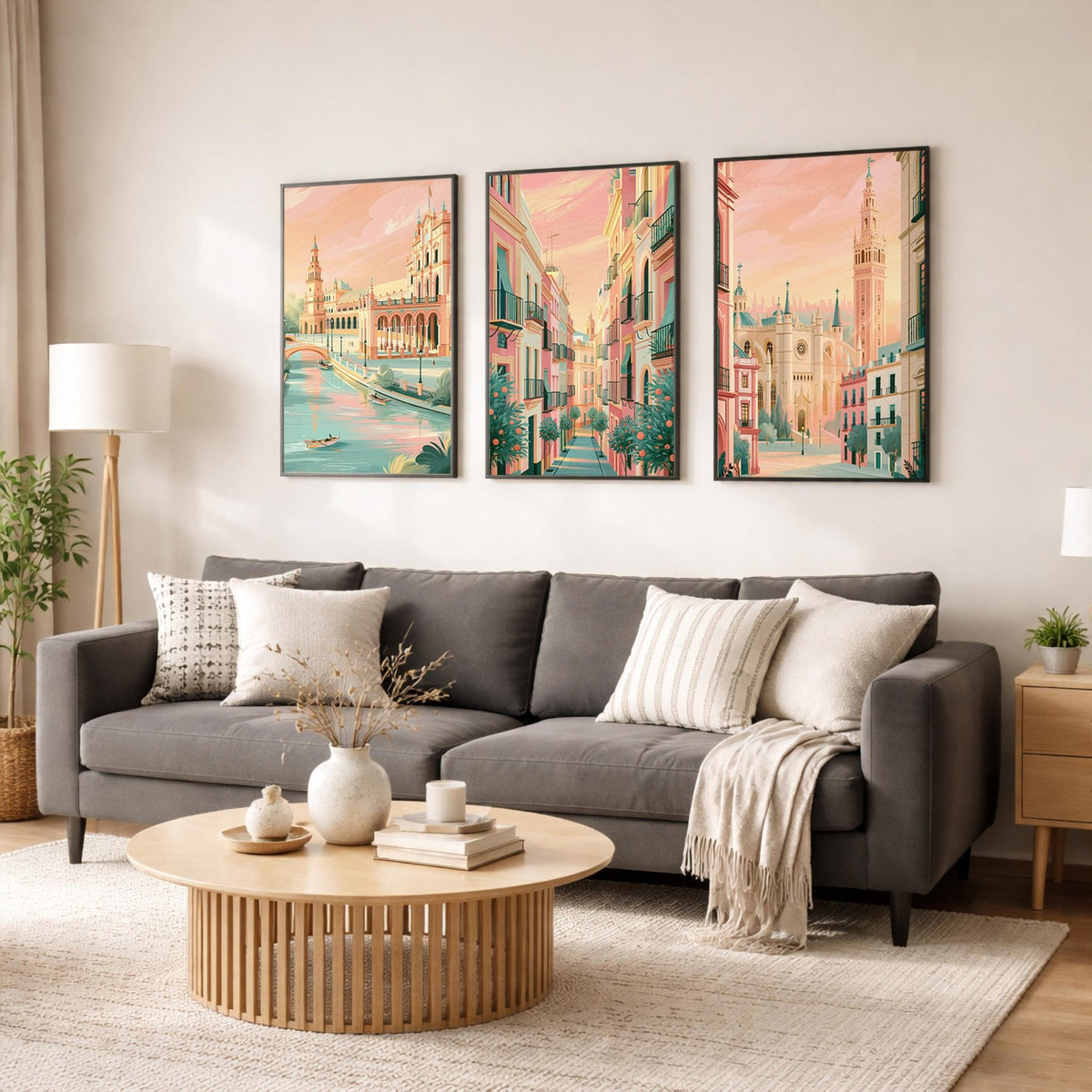 Seville Set of 3 Posters | Seville Gallery Wall Art - WanderWall