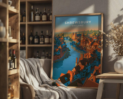 Shrewsbury Poster - WanderWall