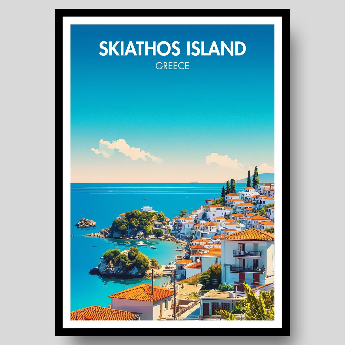 Skiathos Island Poster - WanderWall