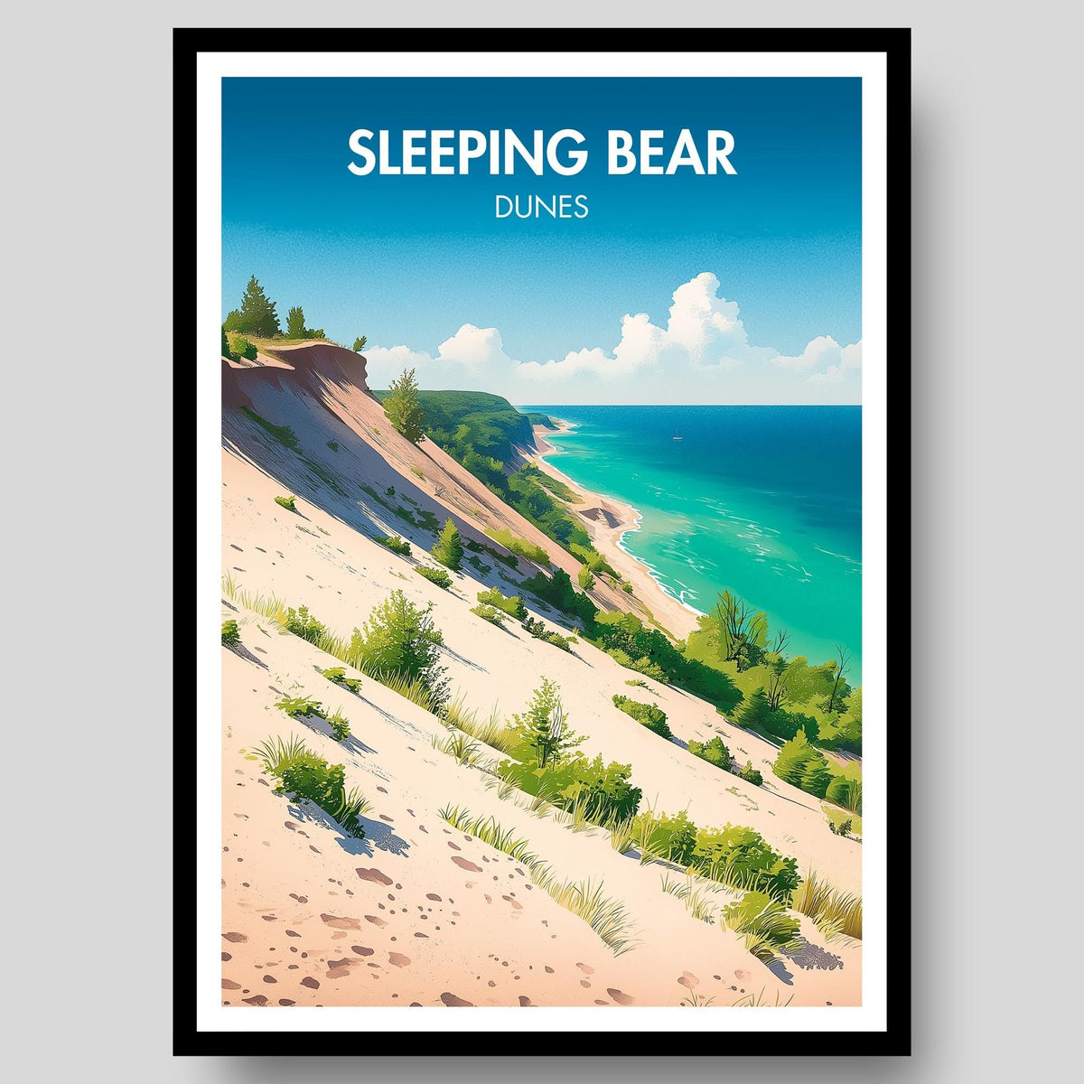 Sleeping Bear Dunes Poster - WanderWall