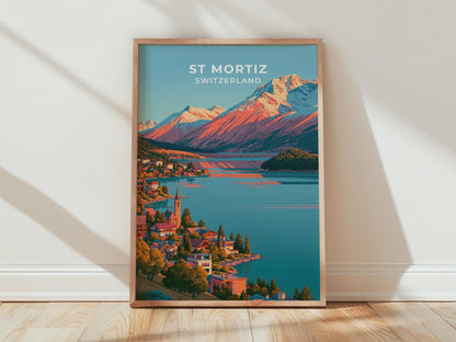 St Moritz Switzerland Travel Poster - WanderWall