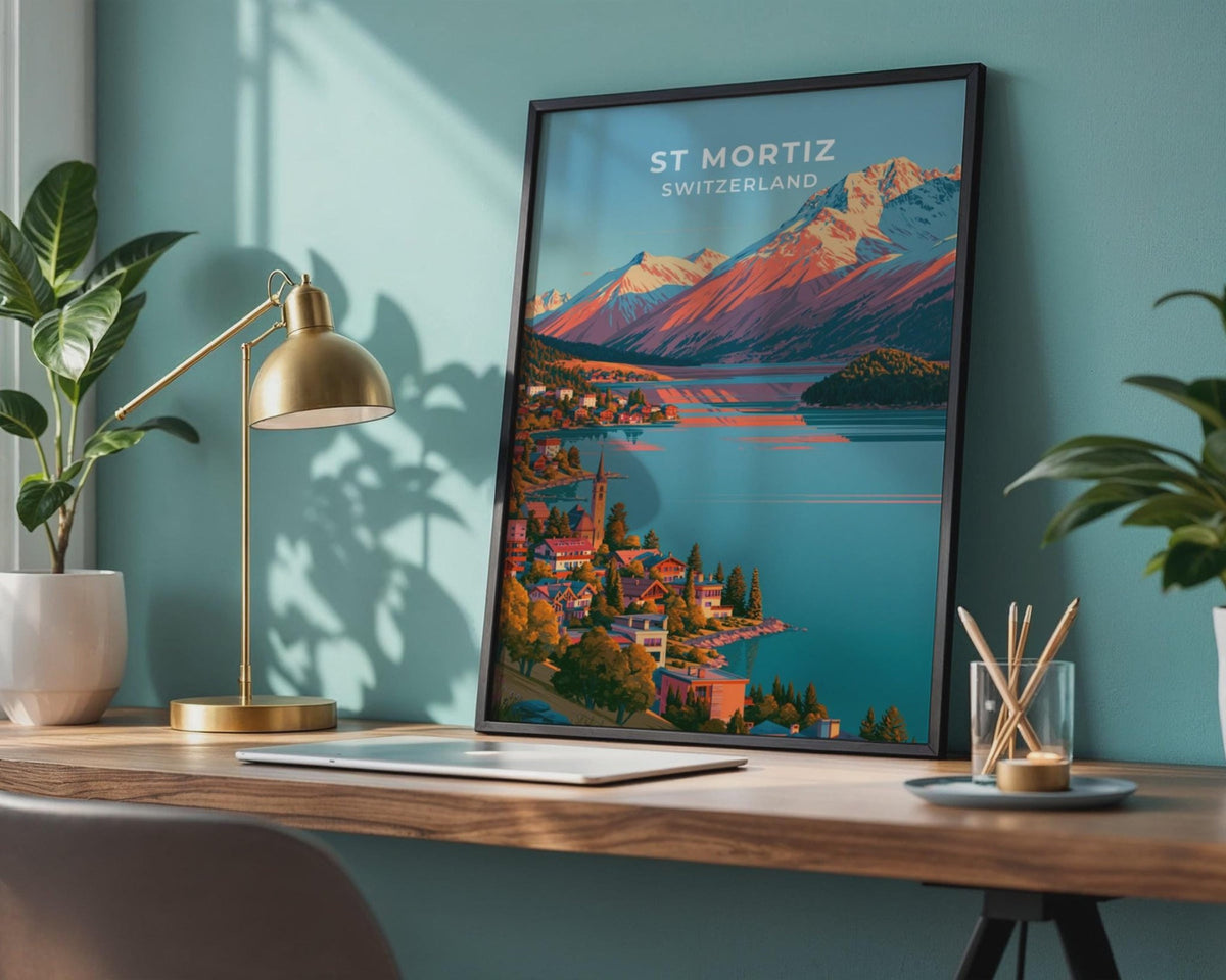 St Moritz Switzerland Travel Poster - WanderWall