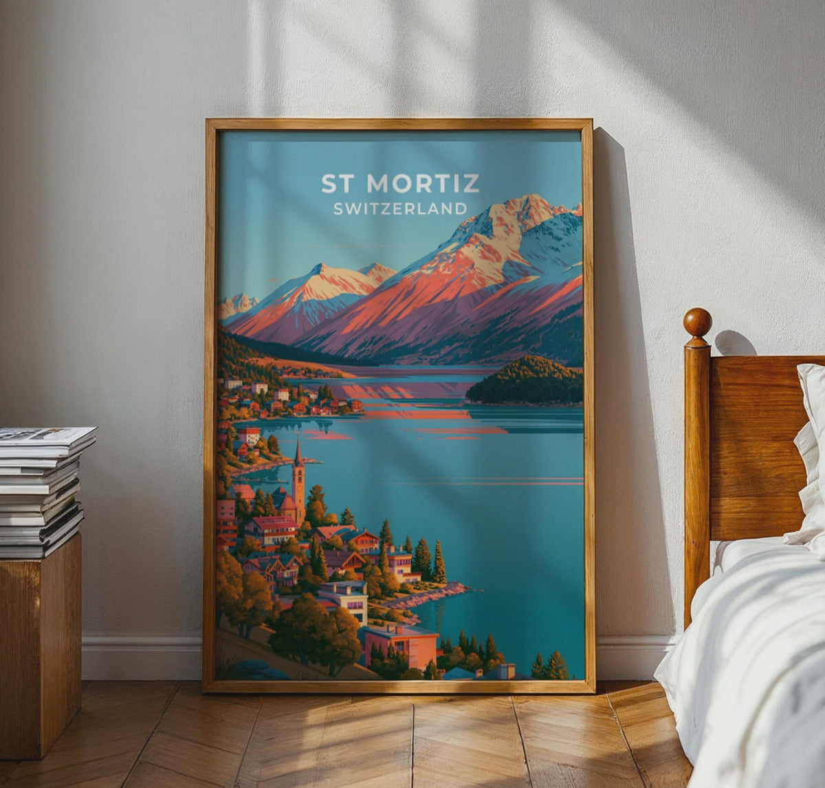 St Moritz Switzerland Travel Poster - WanderWall