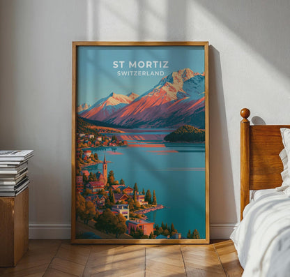 St Moritz Switzerland Travel Poster - WanderWall