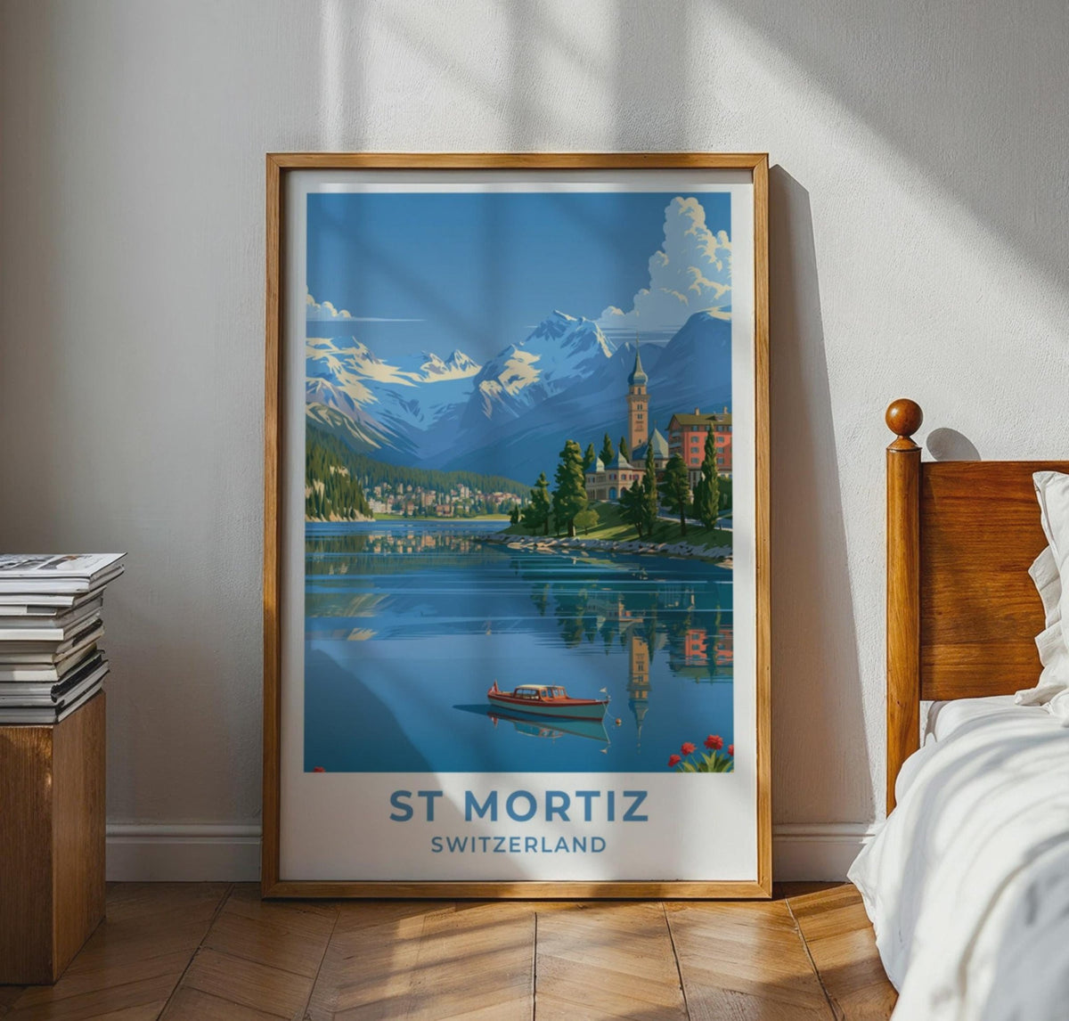 St Moritz Switzerland Travel Poster - WanderWall