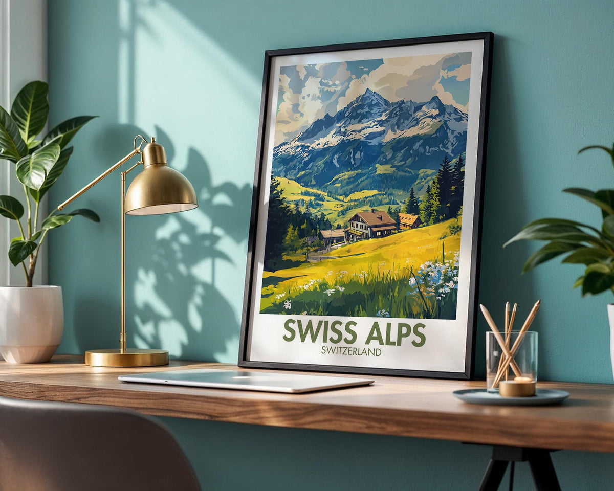 Swiss Alps Poster - WanderWall
