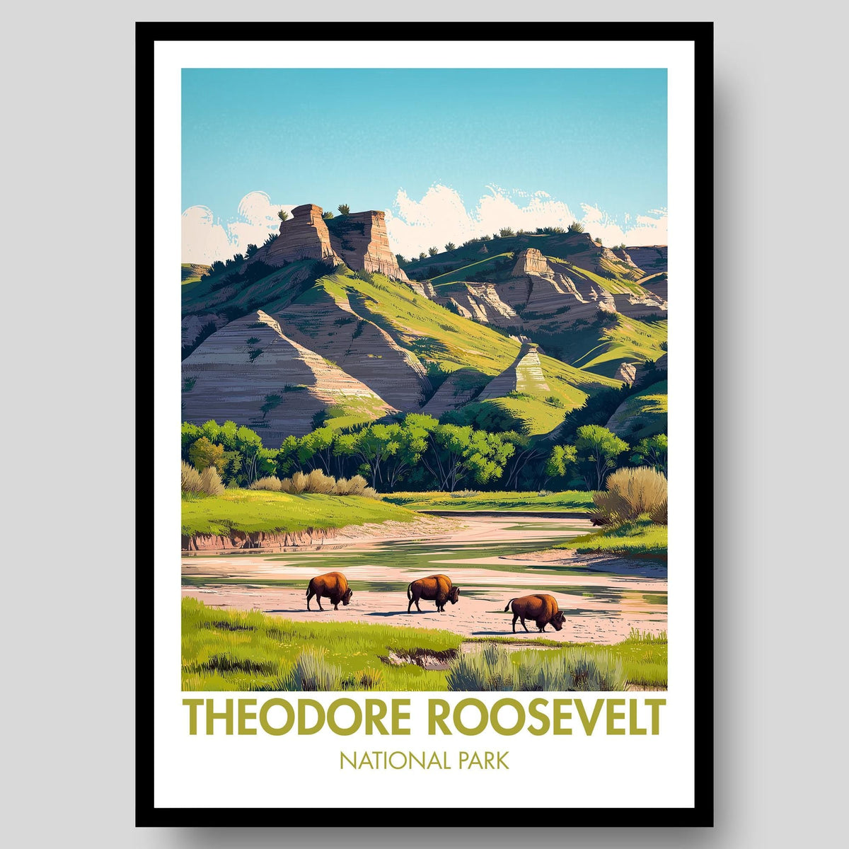 Theodore Roosevelt National Park Poster - WanderWall