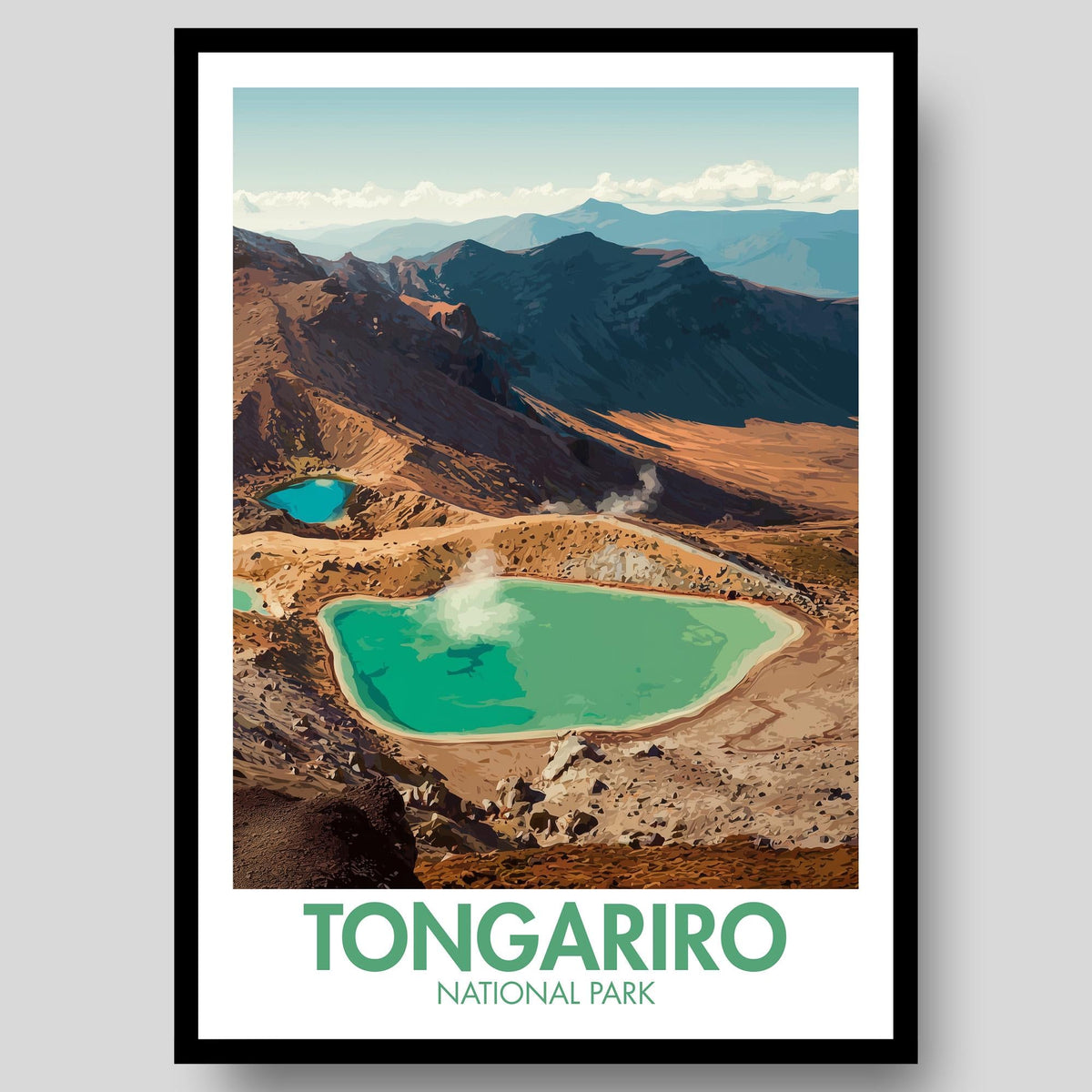 Tongariro National Park Poster - WanderWall