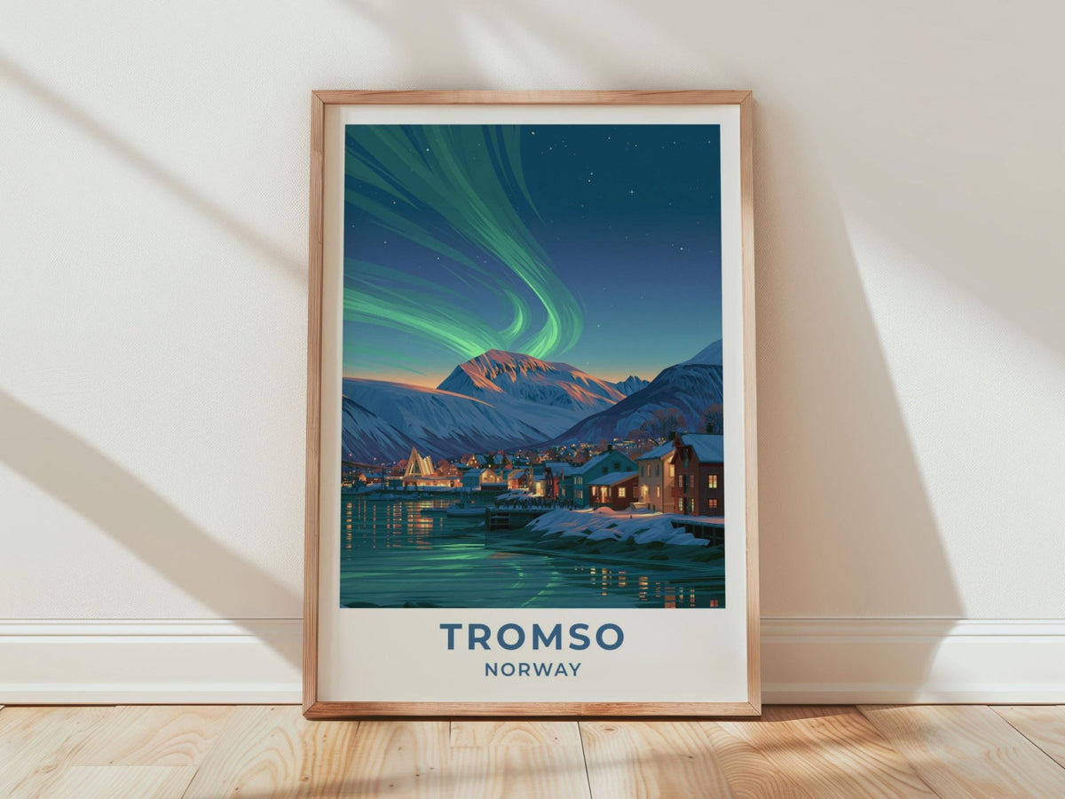 Tromsø Norway Travel Poster - WanderWall
