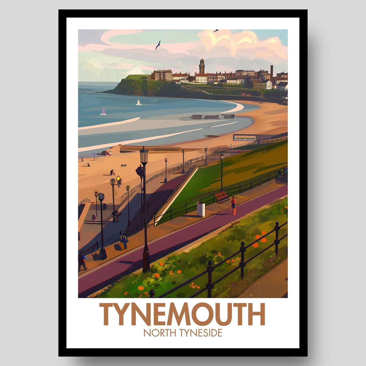 Tynemouth Poster - WanderWall