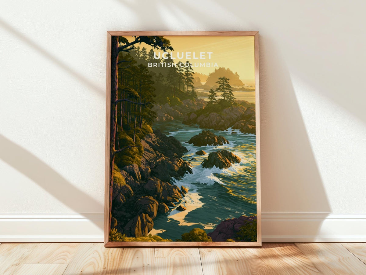 Ucluelet British Columbia Travel Poster - WanderWall