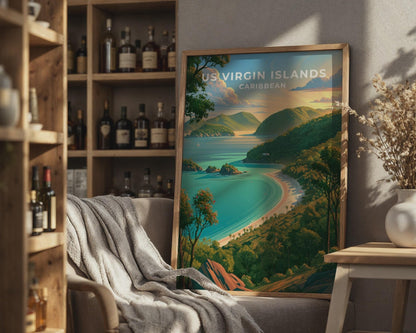 US Virgin Islands Poster - WanderWall