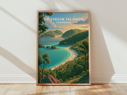 US Virgin Islands Poster - WanderWall