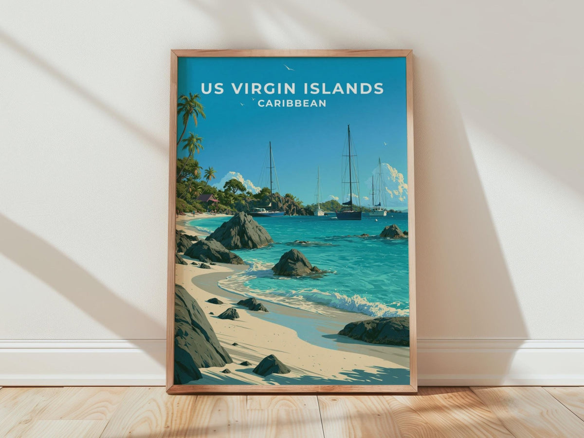 US Virgin Islands Poster - WanderWall