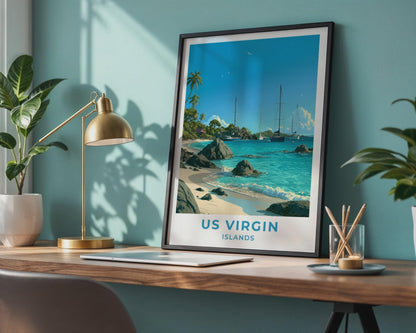 US Virgin Islands Poster - WanderWall