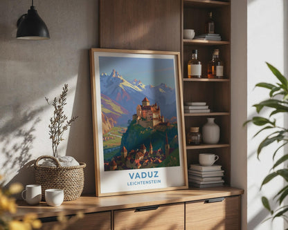 Vaduz Liechtenstein Travel Poster - WanderWall