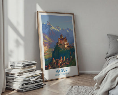 Vaduz Liechtenstein Travel Poster - WanderWall