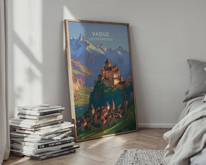 Vaduz Liechtenstein Travel Poster - WanderWall