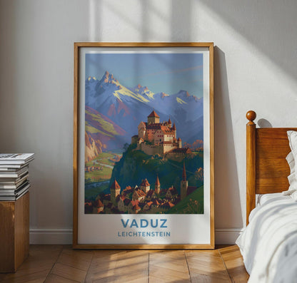 Vaduz Liechtenstein Travel Poster - WanderWall