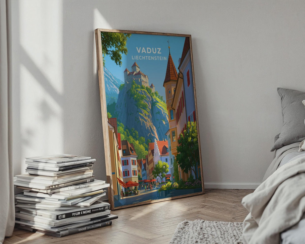 Vaduz Liechtenstein Travel Poster - WanderWall