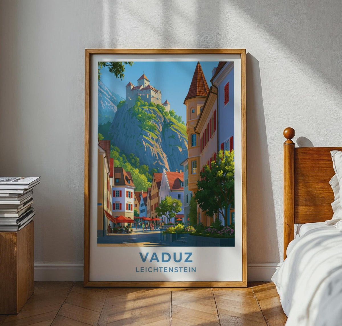 Vaduz Liechtenstein Travel Poster - WanderWall
