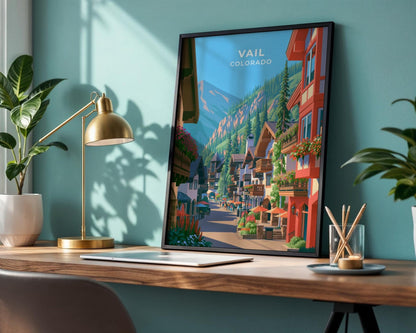 Vail Colorado Travel Poster - WanderWall