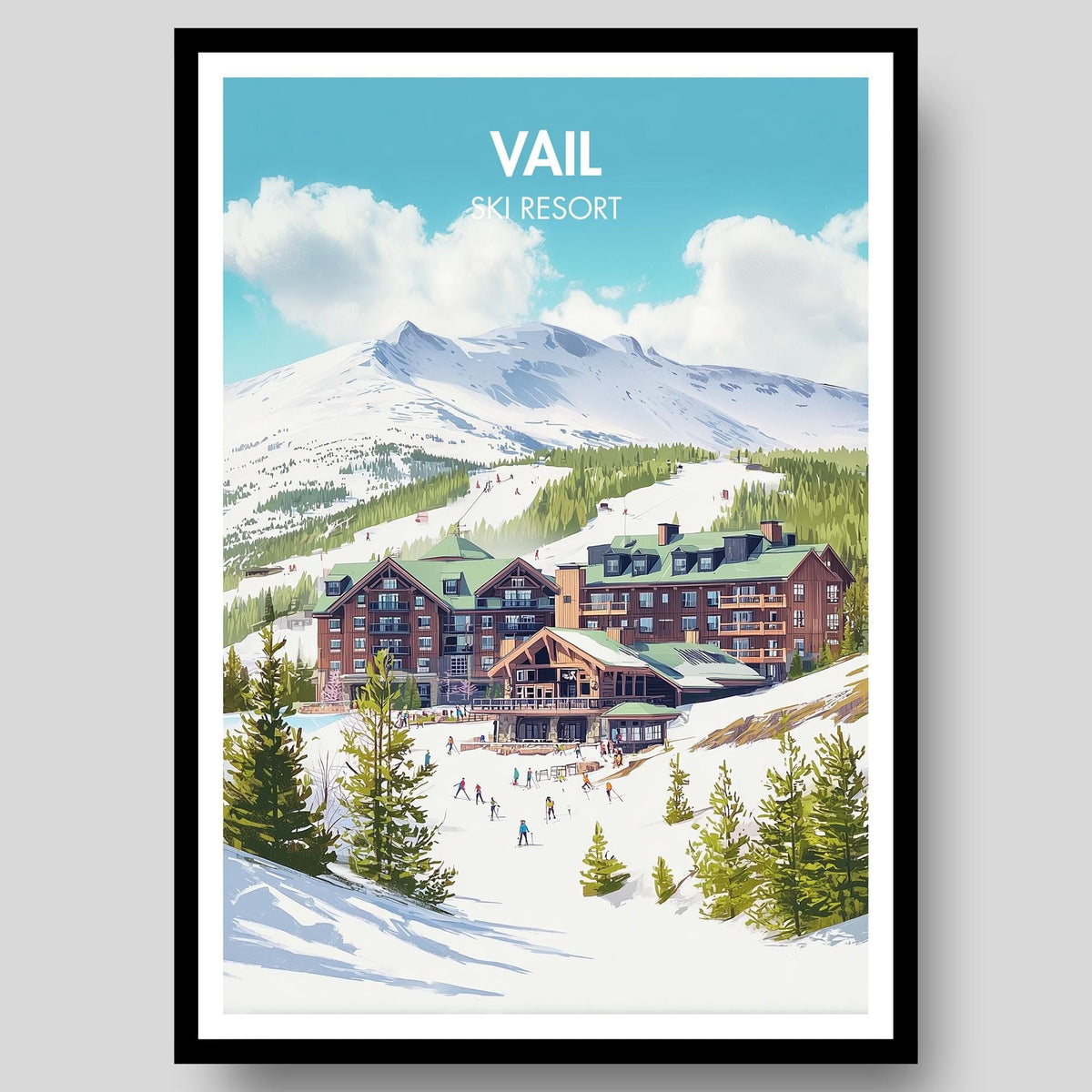 Vail Ski Resort Poster - WanderWall