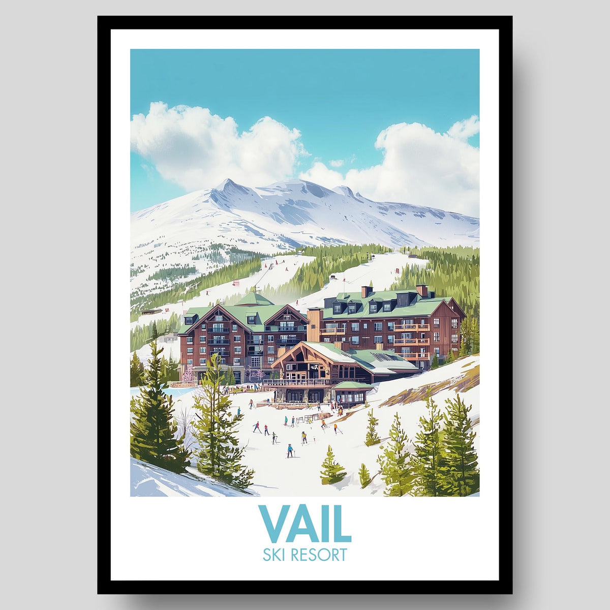 Vail Ski Resort Poster - WanderWall