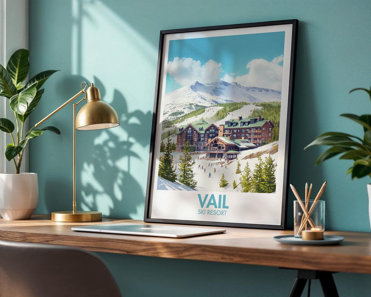 Vail Ski Resort Poster - WanderWall