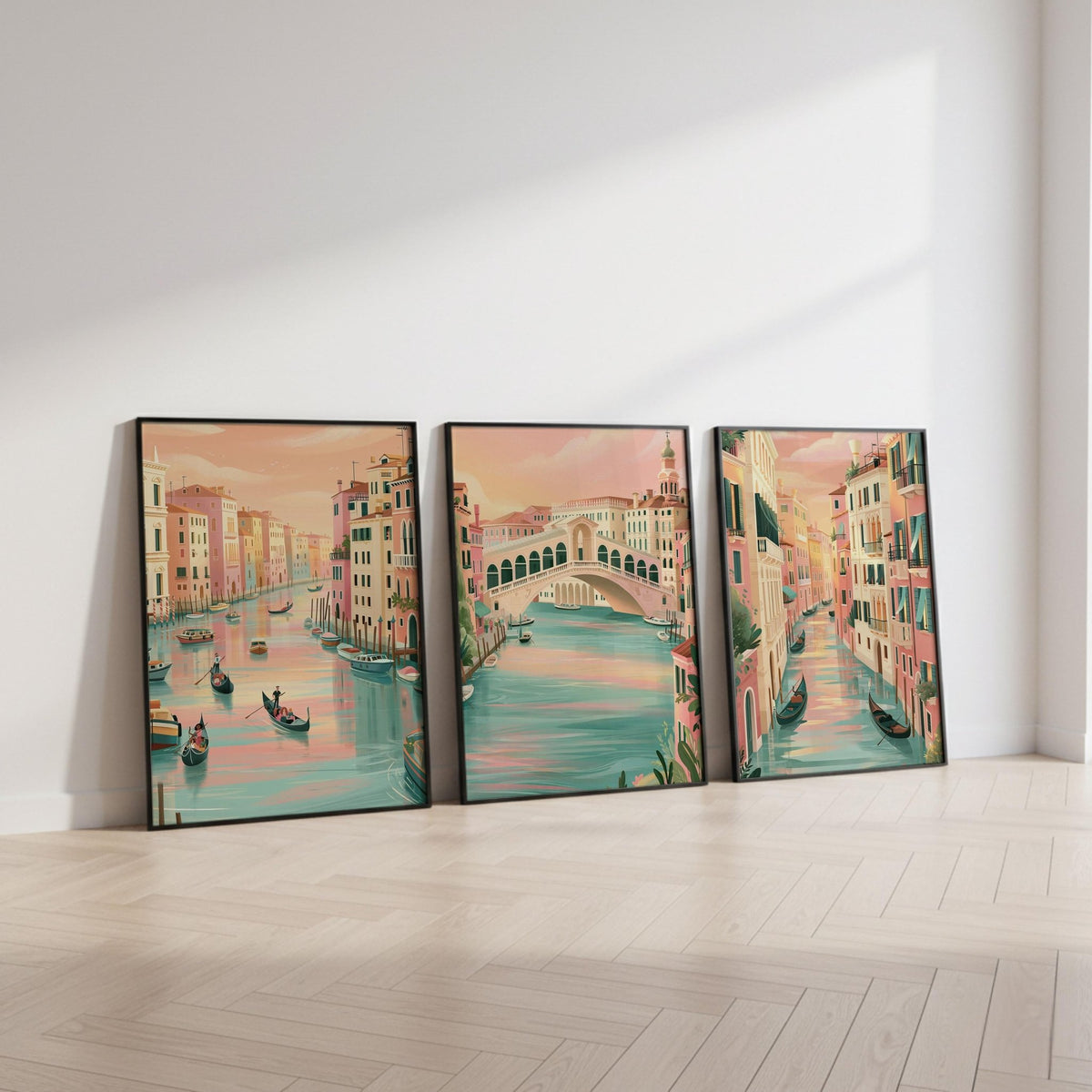 Venice Set of 3 Posters | Venice Gallery Wall Art - WanderWall