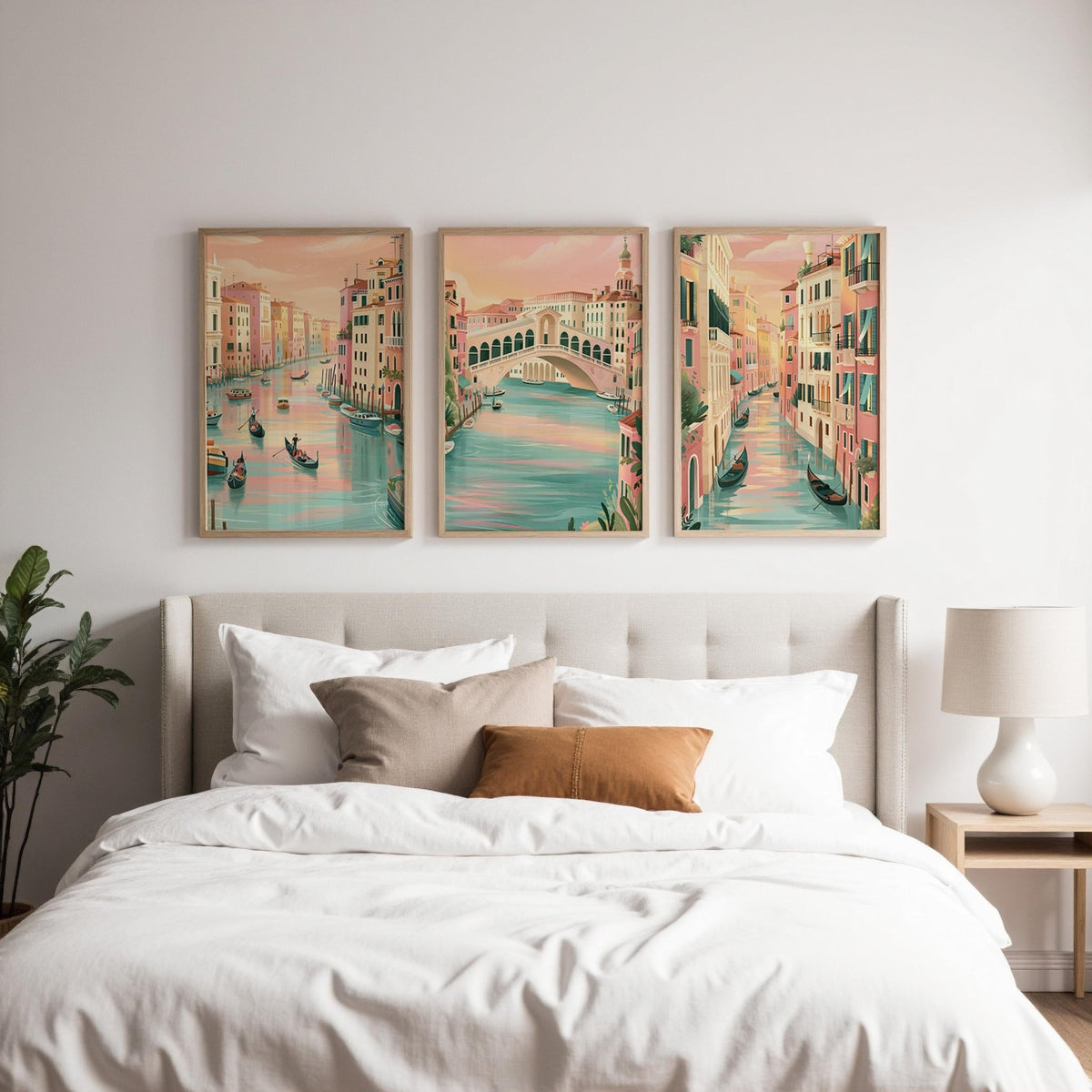 Venice Set of 3 Posters | Venice Gallery Wall Art - WanderWall