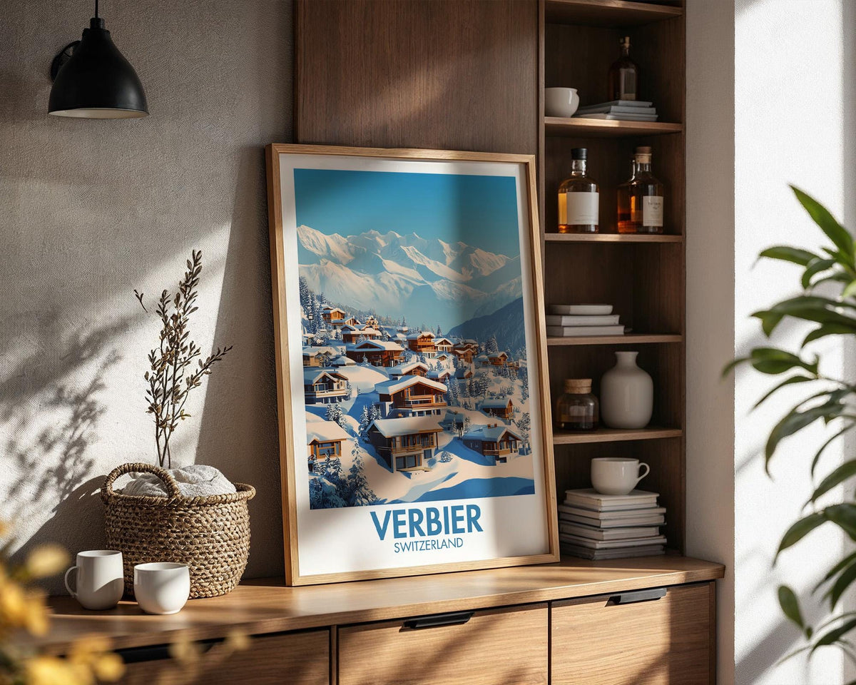 Verbier Ski Resort Poster - WanderWall