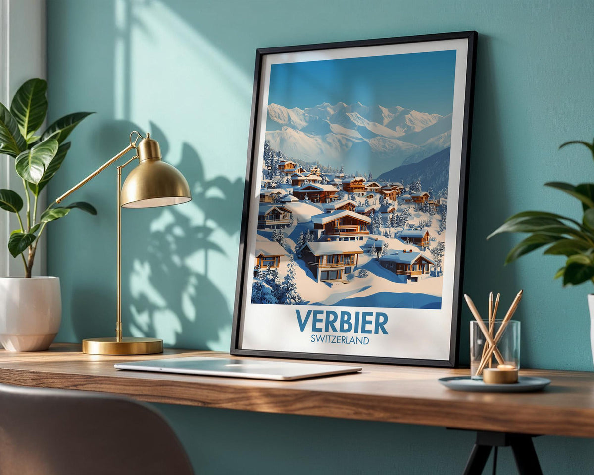 Verbier Ski Resort Poster - WanderWall